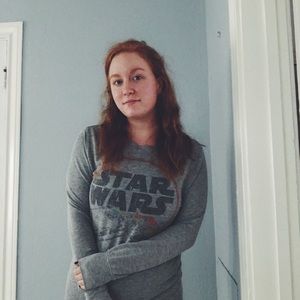Hi-Lo Star Wars graphic knit